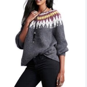 Free People Baltic Fair Isle Sweater - XS